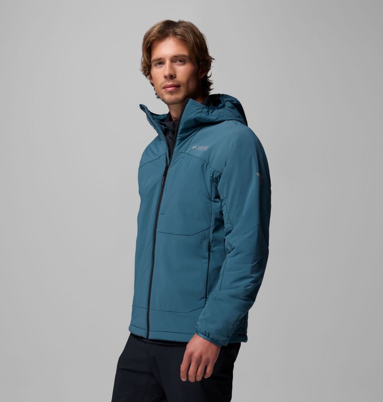 Men's Silver Leaf Lite Hooded Jacket, Color: Everblue, image 4