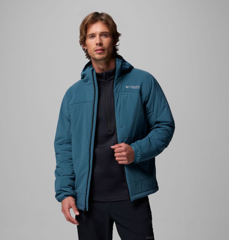 Men's Silver Leaf Lite Hooded Jacket, Color: Everblue, image 5