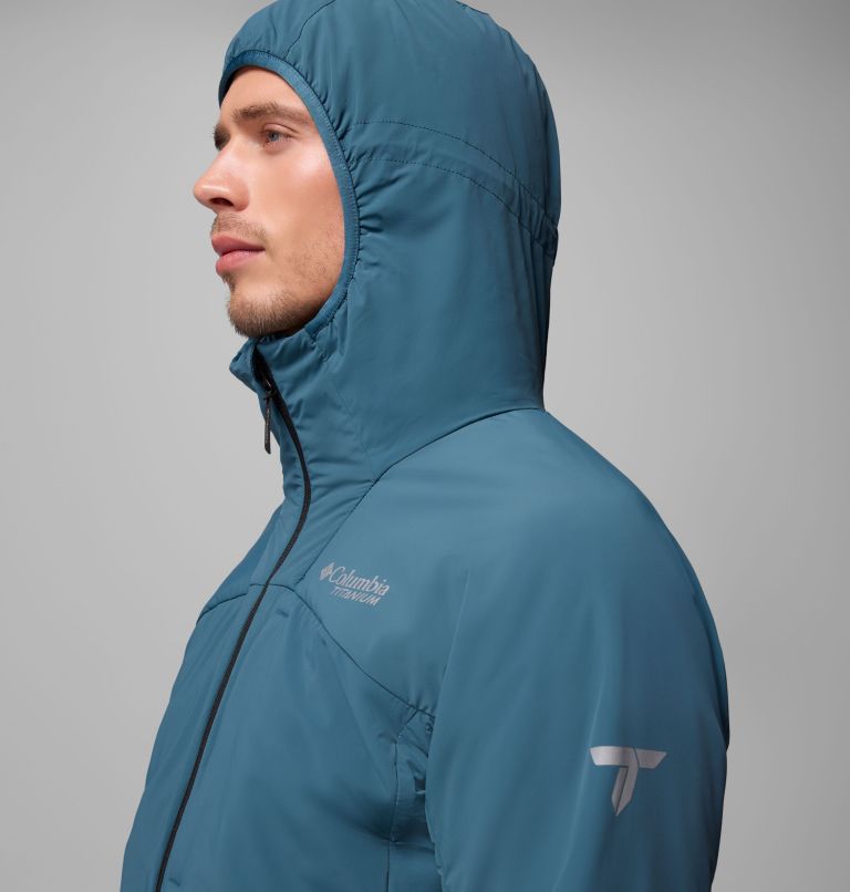 Men's Silver Leaf Lite Hooded Jacket, Color: Everblue, image 8