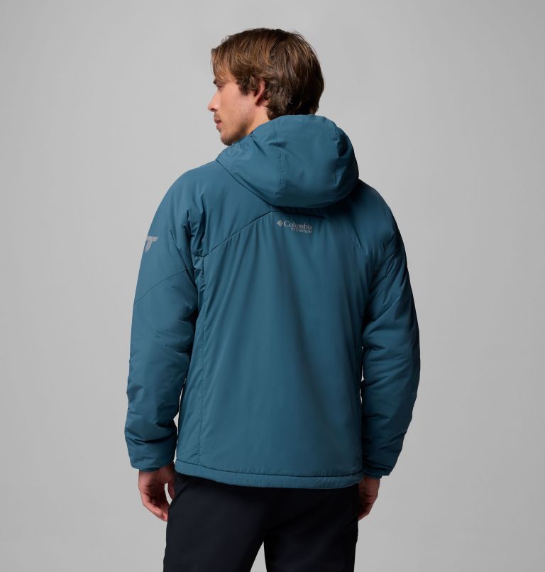 Men's Silver Leaf Lite Hooded Jacket, Color: Everblue, image 3