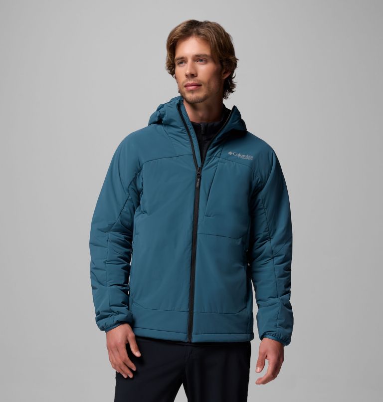 Men's Silver Leaf Lite Hooded Jacket, Color: Everblue, image 1