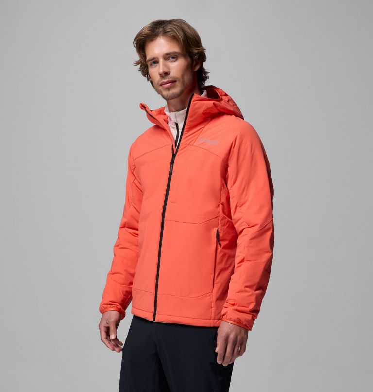 Men's Silver Leaf Lite Hooded Jacket, Color: Zing, image 4