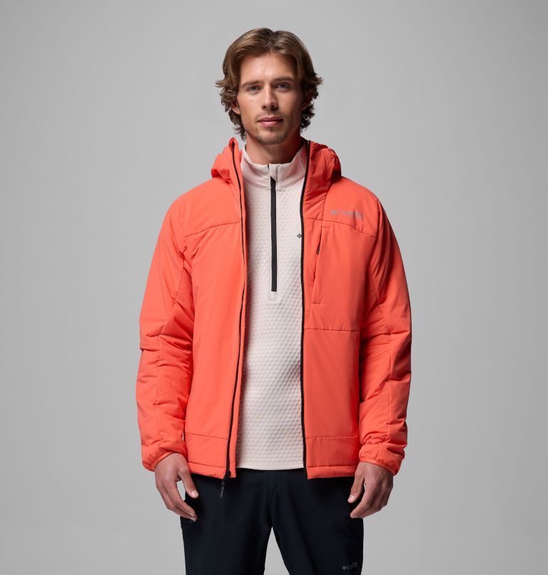 Men's Silver Leaf Lite Hooded Jacket, Color: Zing, image 5