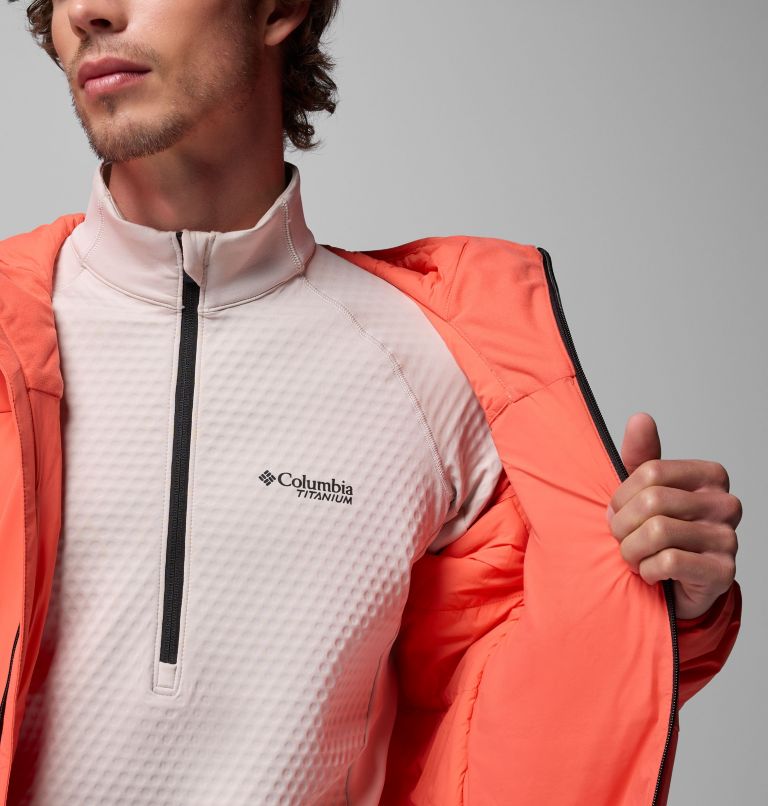 Men's Silver Leaf Lite Hooded Jacket, Color: Zing, image 6