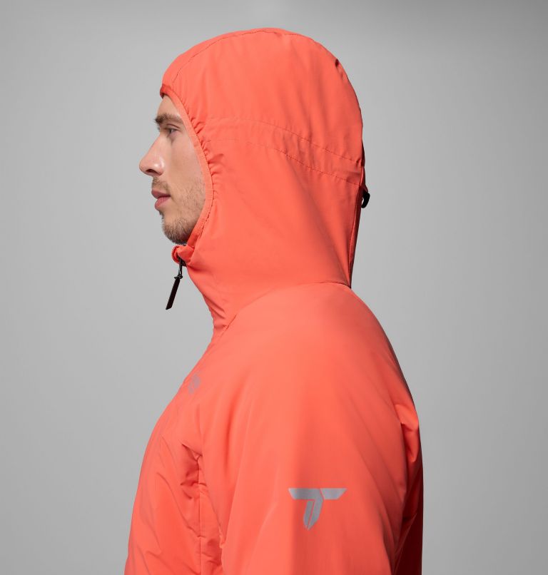 Men's Silver Leaf Lite Hooded Jacket, Color: Zing, image 9