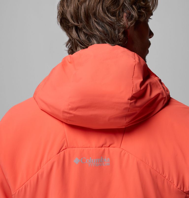 Men's Silver Leaf Lite Hooded Jacket, Color: Zing, image 12