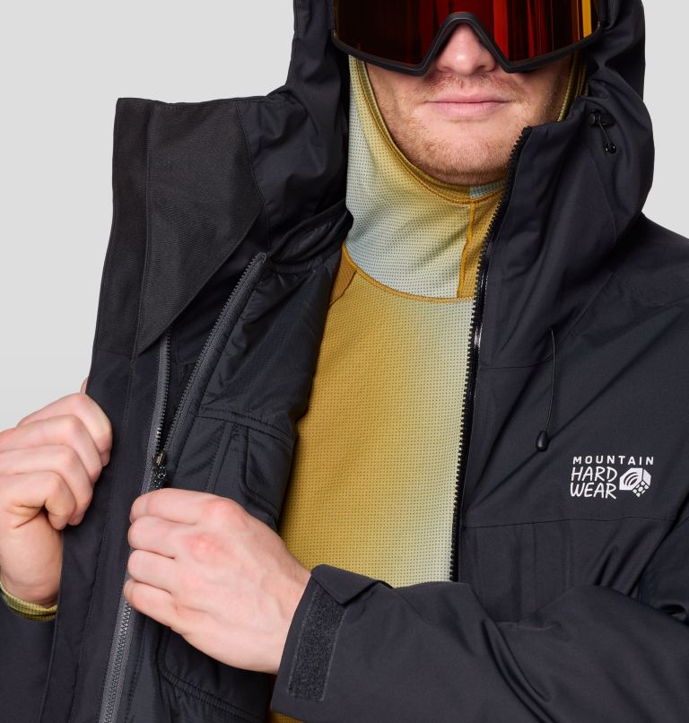 Men's Firefall Trifecta Jacket, Color: Black, image 8