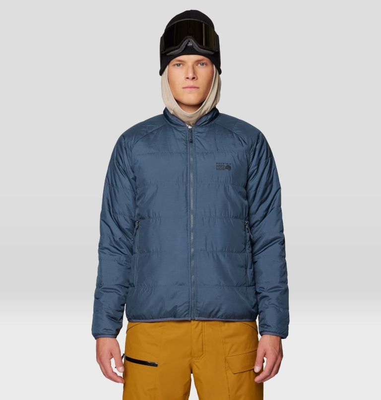 Men's Firefall Trifecta Jacket, Color: Adriatic Blue, Moon Blue, image 13