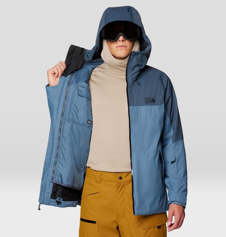 Men's Firefall Trifecta Jacket, Color: Adriatic Blue, Moon Blue, image 6