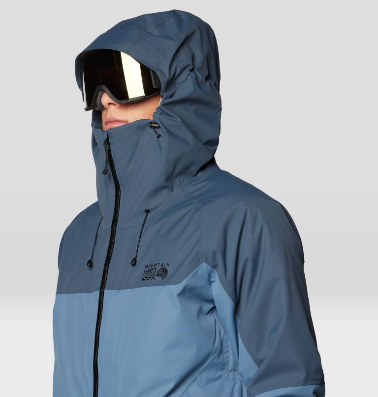 Men's Firefall Trifecta Jacket, Color: Adriatic Blue, Moon Blue, image 8