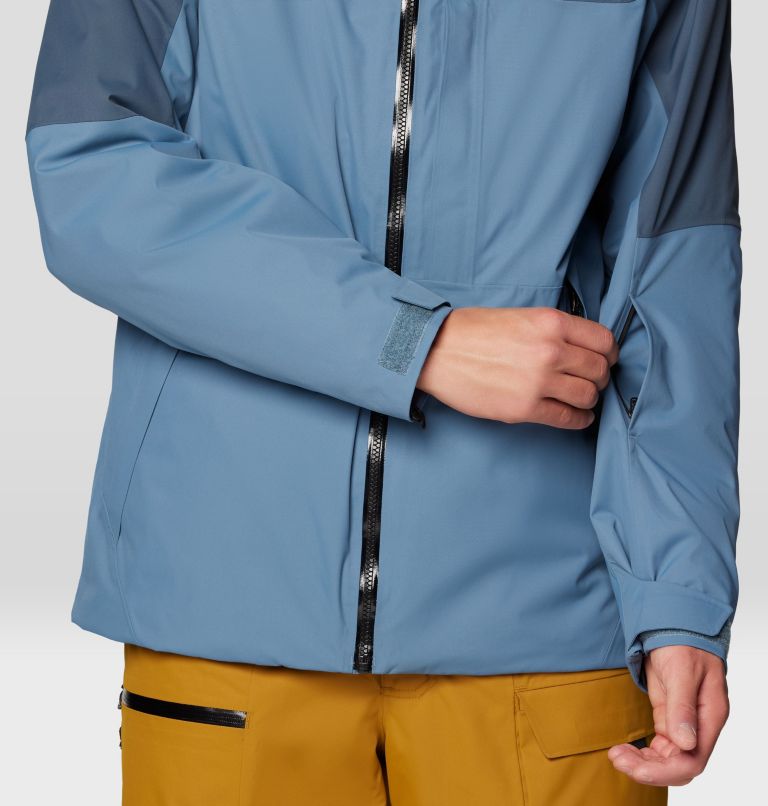 Men's Firefall Trifecta Jacket, Color: Adriatic Blue, Moon Blue, image 11