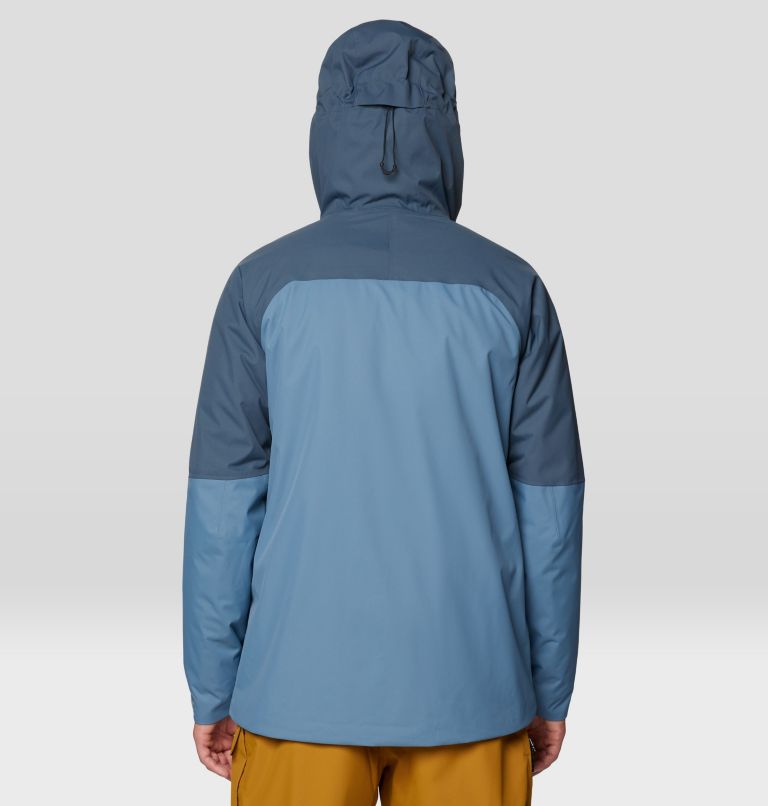 Men's Firefall Trifecta Jacket, Color: Adriatic Blue, Moon Blue, image 2