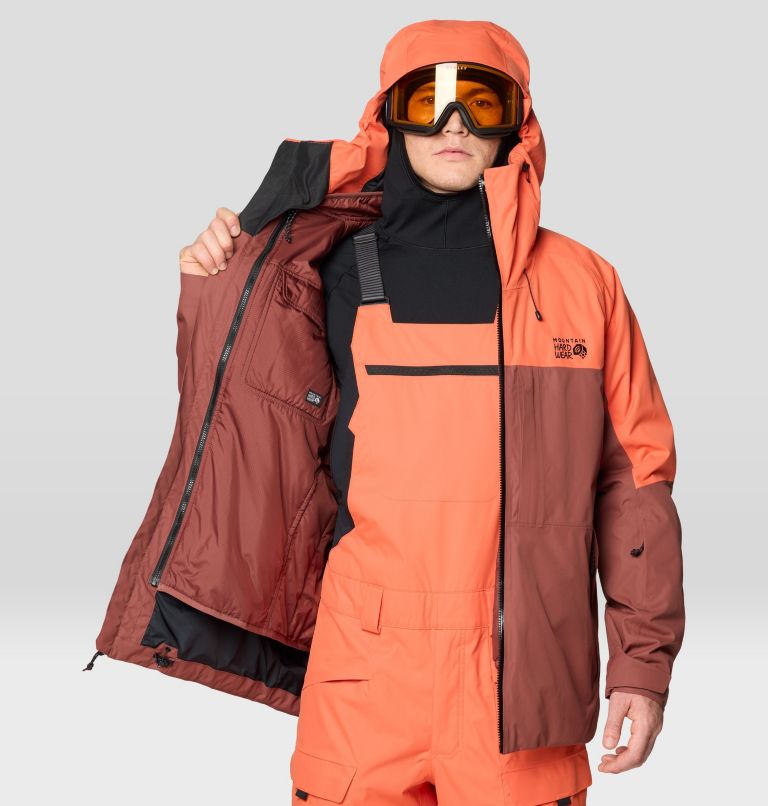 Men's Firefall Trifecta Jacket, Color: Bourbon Brown, Aspect, image 6