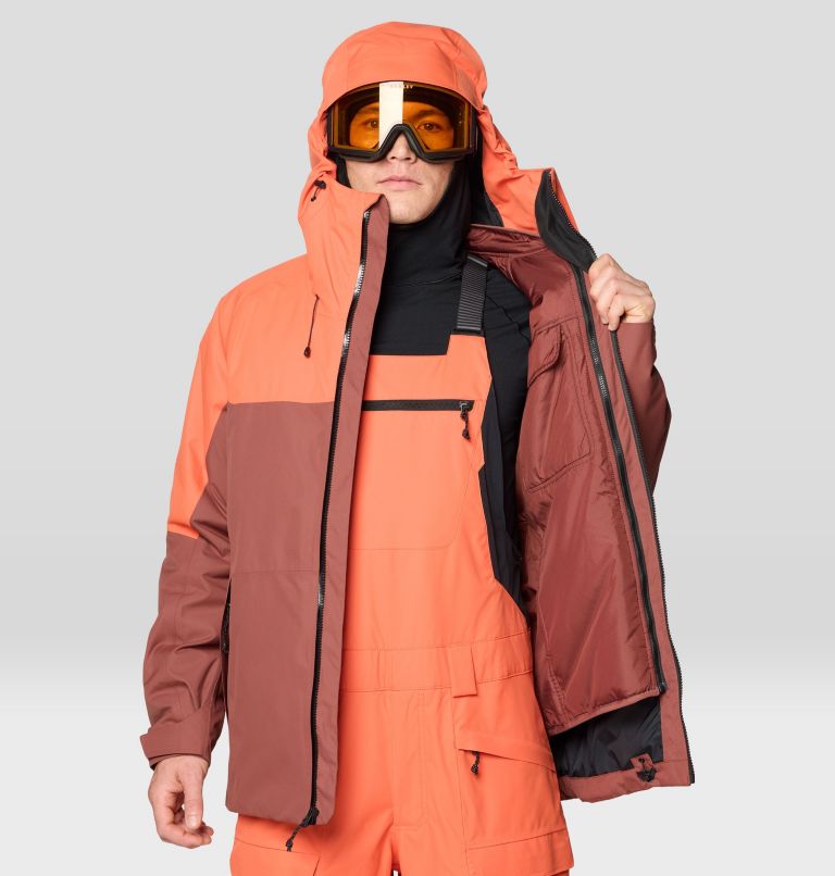 Men's Firefall Trifecta Jacket, Color: Bourbon Brown, Aspect, image 7