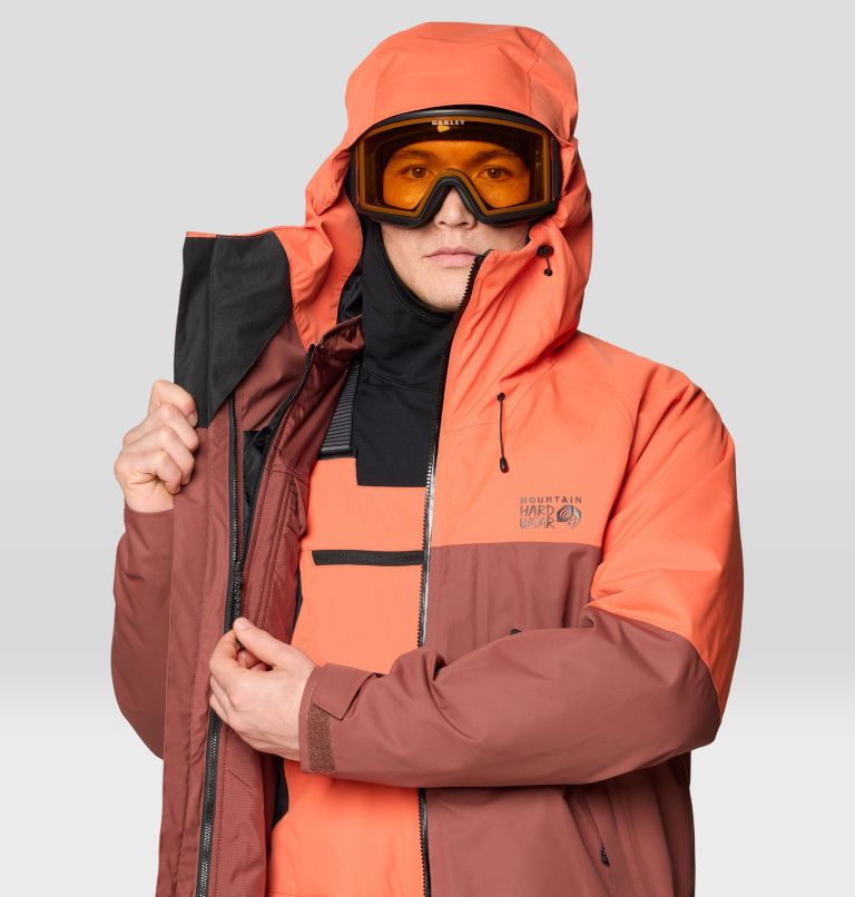 Men's Firefall Trifecta Jacket, Color: Bourbon Brown, Aspect, image 8