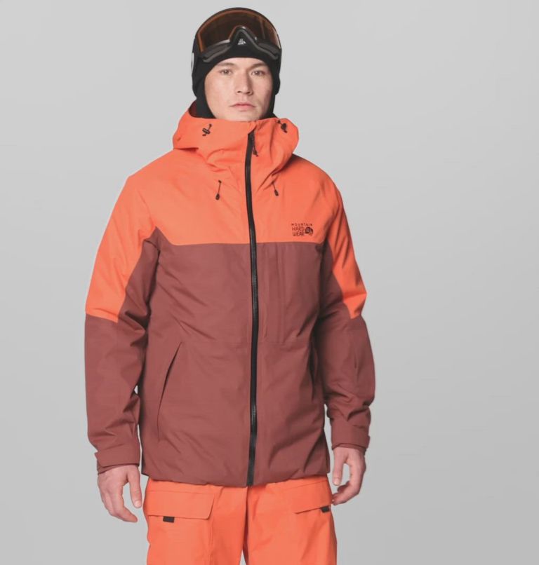 Men's Firefall Trifecta Jacket, Color: Bourbon Brown, Aspect