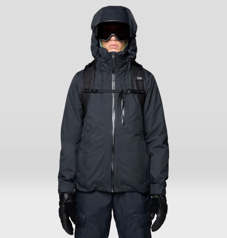 Women's Firefall Trifecta Jacket, Color: Black, image 4