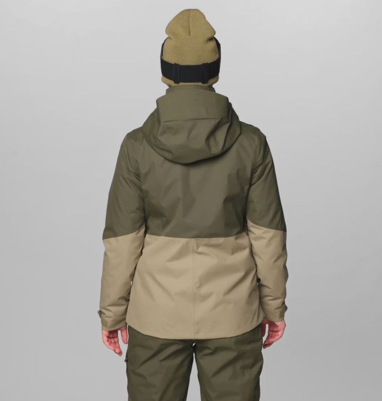 Women's Firefall Trifecta Jacket, Color: Dark Pine, Landslide