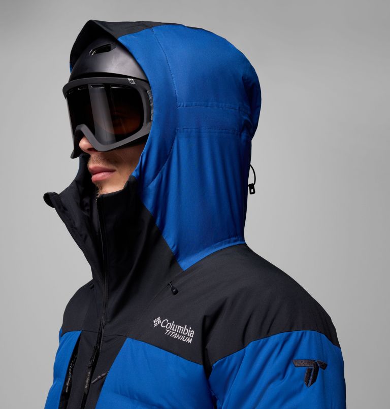 Manteau en duvet Glacier Ridge pour homme, Color: Mountain Blue, Black, image 13