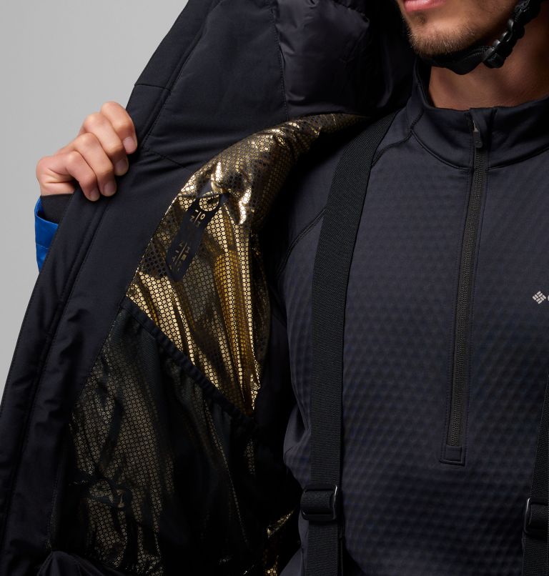 Manteau en duvet Glacier Ridge pour homme, Color: Mountain Blue, Black, image 14