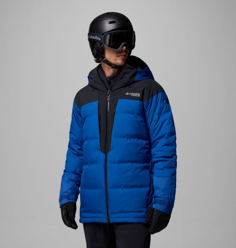 Manteau en duvet Glacier Ridge pour homme, Color: Mountain Blue, Black, image 4