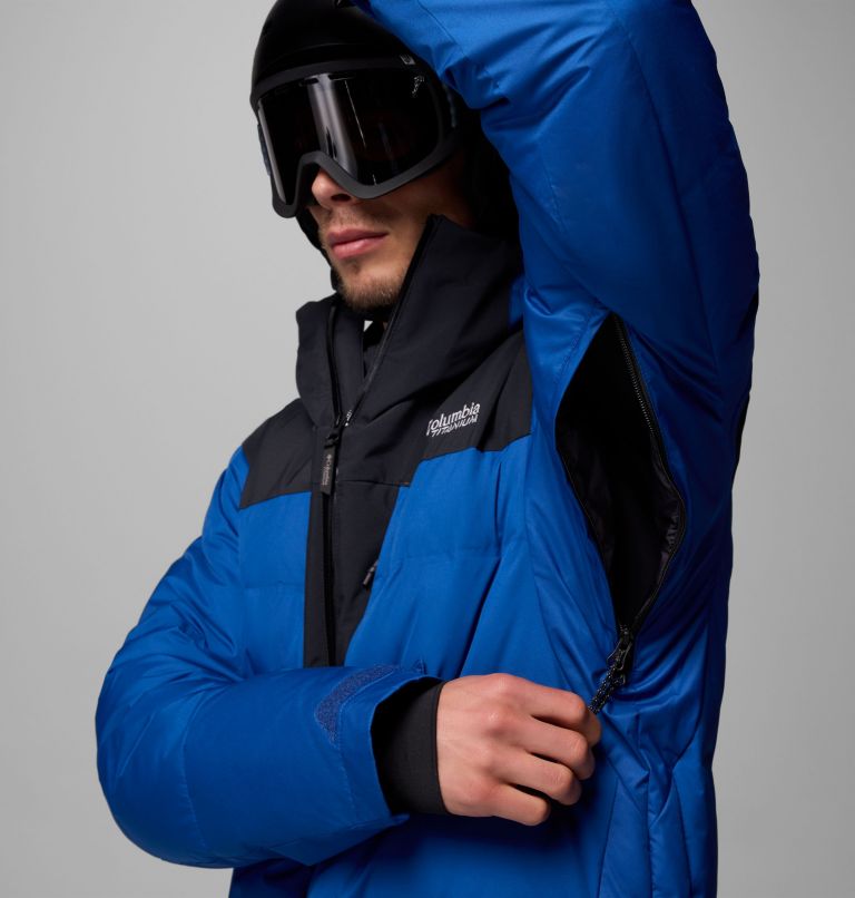 Manteau en duvet Glacier Ridge pour homme, Color: Mountain Blue, Black, image 9