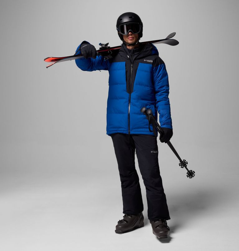 Manteau en duvet Glacier Ridge pour homme, Color: Mountain Blue, Black, image 2