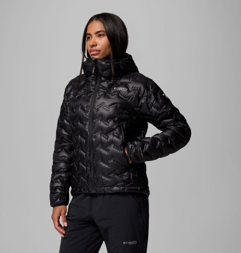 Women's Alpine Crux IV Down Hooded Jacket, Color: Black, image 4