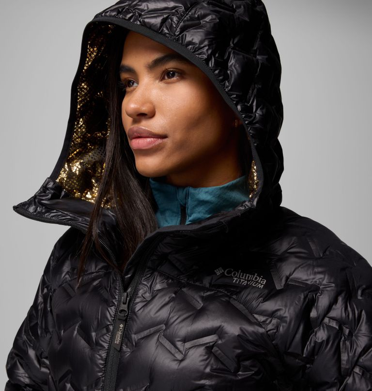 Women's Alpine Crux IV Down Hooded Jacket, Color: Black, image 7