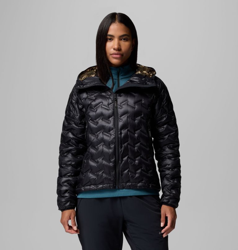 Women's Alpine Crux IV Down Hooded Jacket, Color: Black, image 1