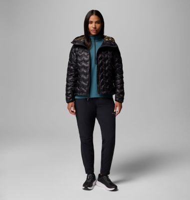 Women's Alpine Crux IV Down Hooded Jacket, Color: Black, image 2
