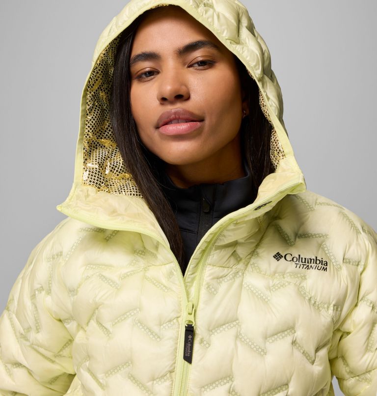 Women's Alpine Crux IV Down Hooded Jacket, Color: Citron Haze, image 7