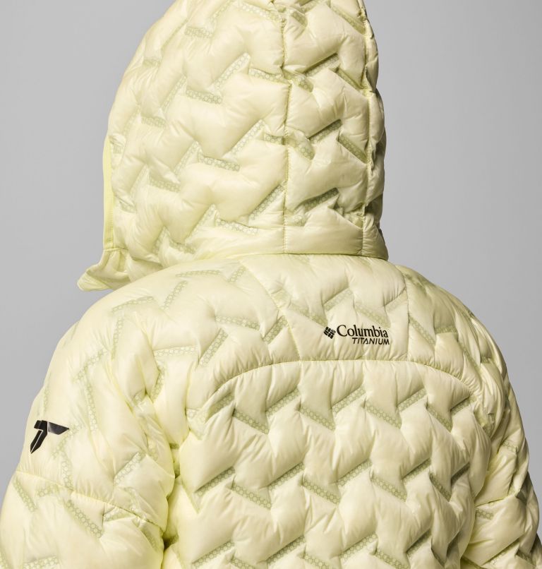Women's Alpine Crux IV Down Hooded Jacket, Color: Citron Haze, image 9