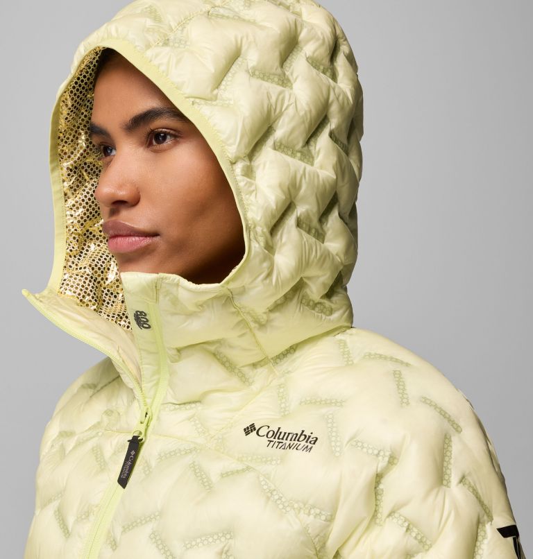 Women's Alpine Crux IV Down Hooded Jacket, Color: Citron Haze, image 11
