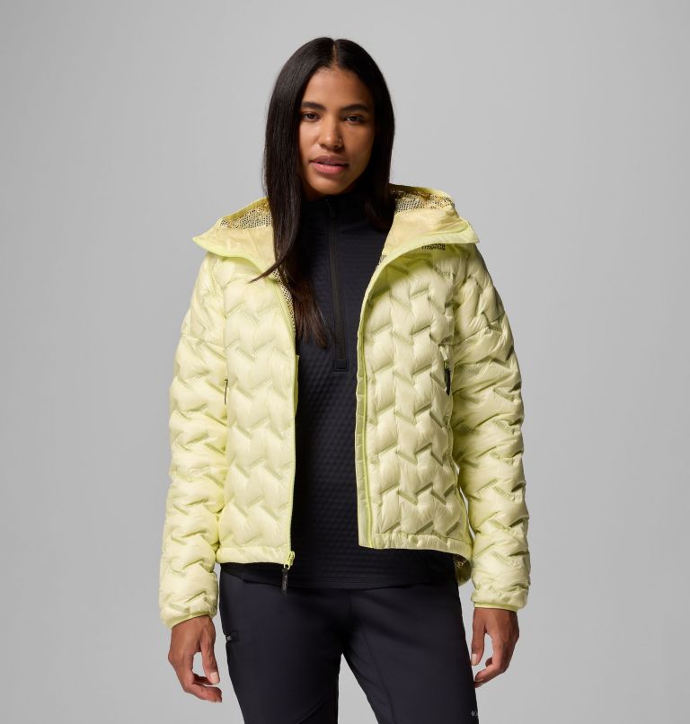 Women's Alpine Crux IV Down Hooded Jacket, Color: Citron Haze, image 1