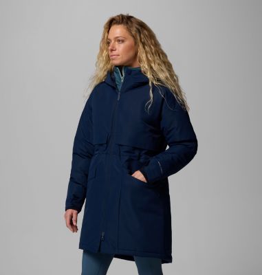 Women's Juniper Ridge III Down Parka, Color: Collegiate Navy, image 4