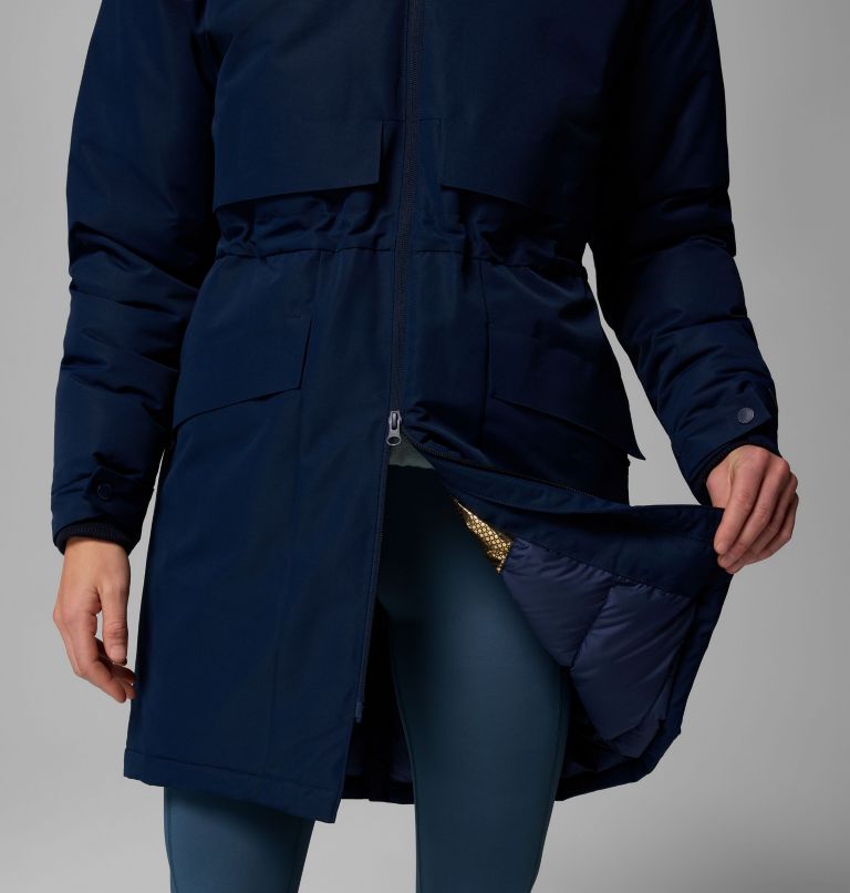 Women's Juniper Ridge III Down Parka, Color: Collegiate Navy, image 8