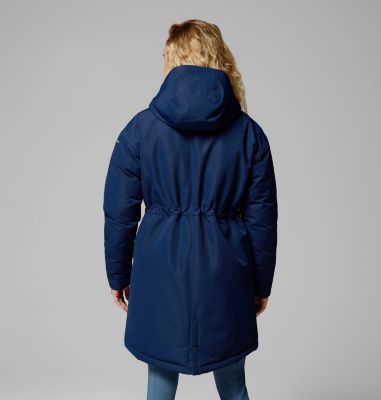 Women's Juniper Ridge III Down Parka, Color: Collegiate Navy, image 3