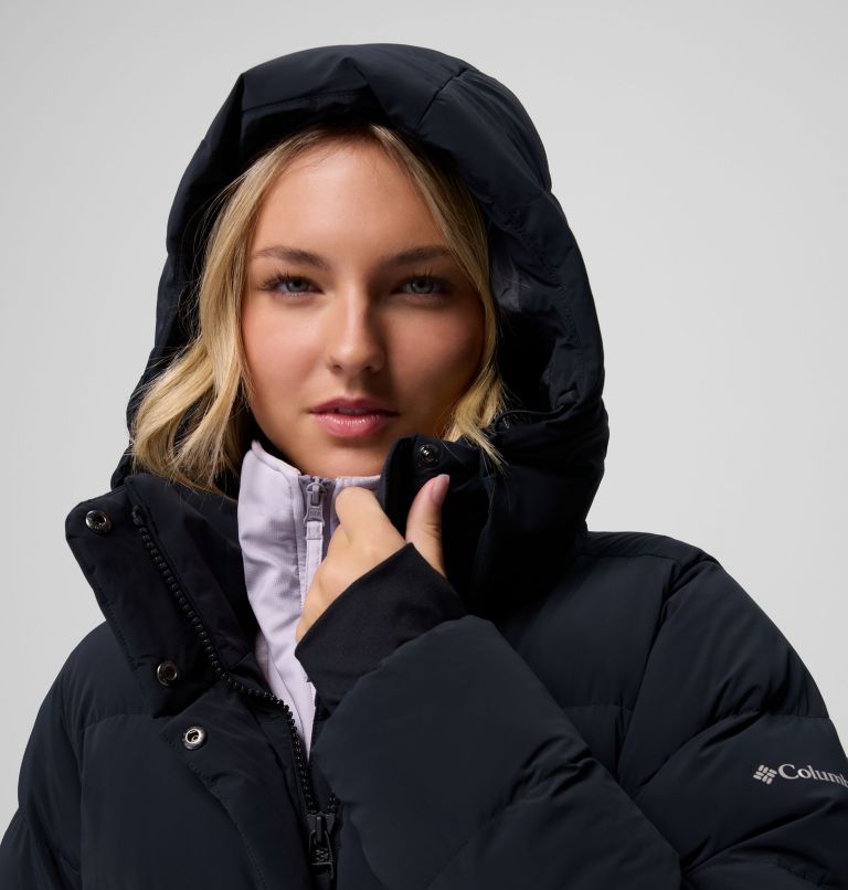 Amaze Puff Long Hooded Jacket | 010 | S, Color: Black, image 16