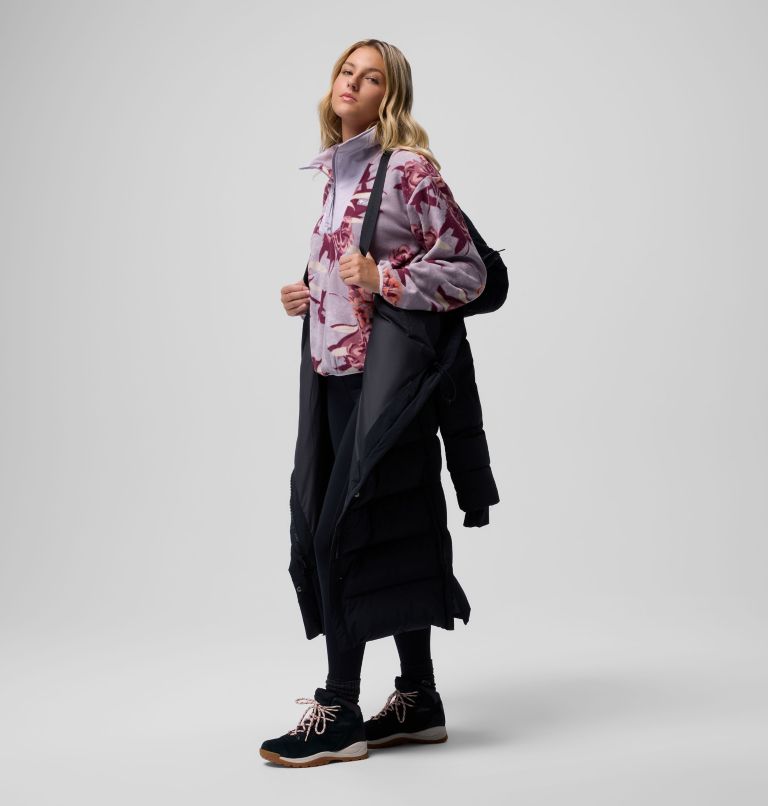 Women's Amaze Puff Long Hooded Jacket, Color: Black, image 6