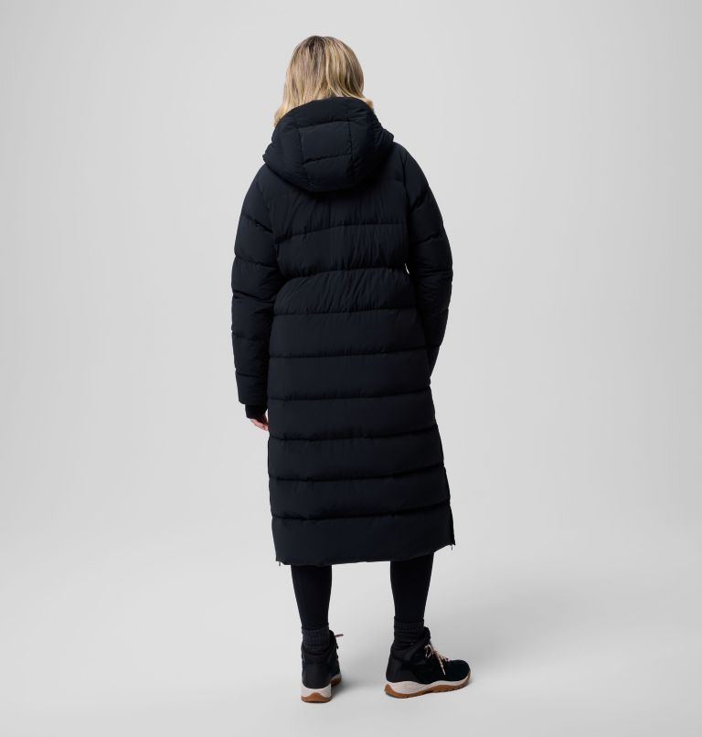 Women's Amaze Puff Long Hooded Jacket, Color: Black, image 3