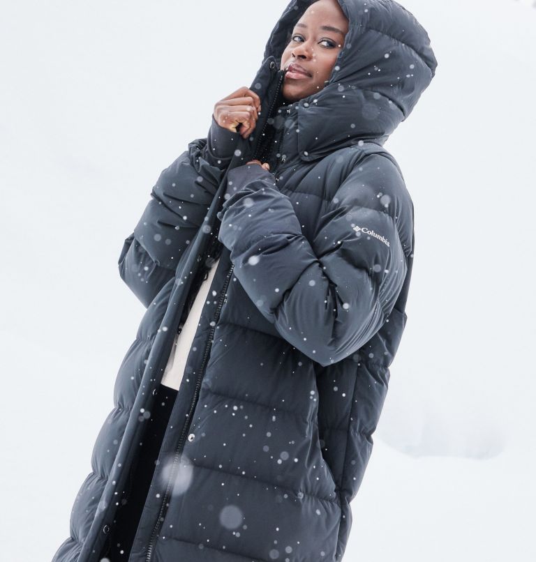 Amaze Puff Long Hooded Jacket | 010 | L, Color: Black, image 18