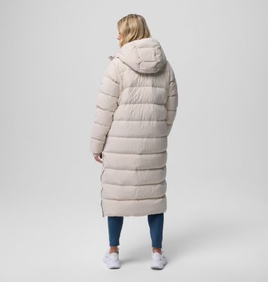 Women's Amaze Puff Long Hooded Jacket, Color: Dark Stone, image 3