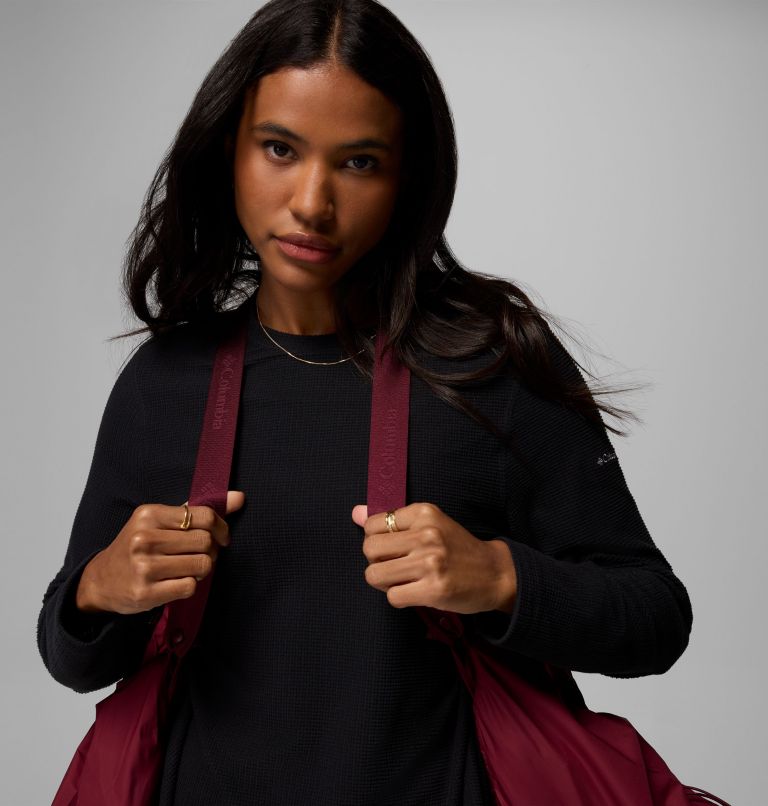 Amaze Puff Long Hooded Jacket | 624 | L, Color: Rich Wine, image 6