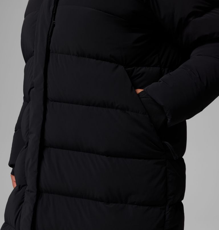 Amaze Puff Long Hooded Jacket | 010 | 3X, Color: Black, image 13