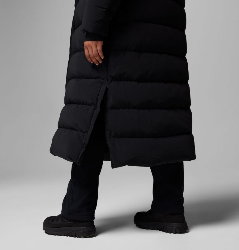 Amaze Puff Long Hooded Jacket | 010 | 3X, Color: Black, image 14