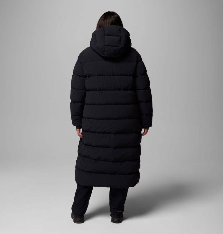 Amaze Puff Long Hooded Jacket | 010 | 3X, Color: Black, image 3