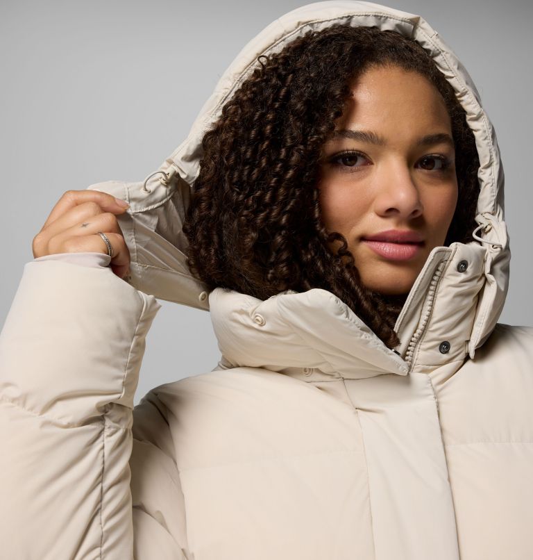 Amaze Puff Long Hooded Jacket | 278 | 1X, Color: Dark Stone, image 11