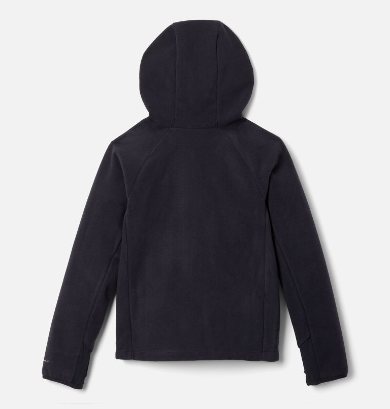 Youth Unisex Arctic Peak Hooded Technical Fleece Jacket, Color: Black, image 2