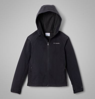 Kids' Arctic Peak Hooded Full Zip Jacket, Color: Black, image 5